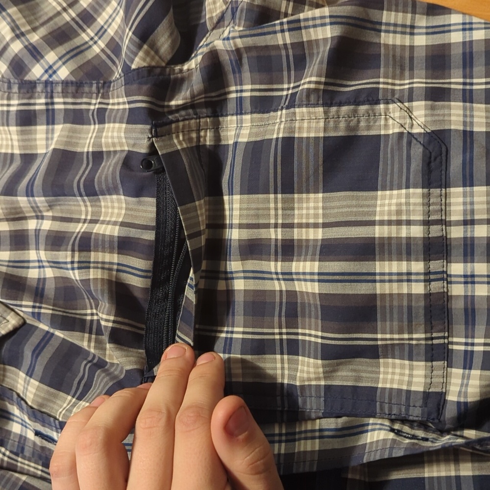 Medium Blue Rohan Short Sleeve Button Up - Picture 6 of 6